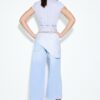 Culotte Jeans with Scarf Detail Culotte Jeans with Scarf Detail