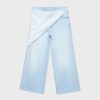 Culotte Jeans with Scarf Detail Culotte Jeans with Scarf Detail