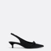 Cut-Out Kitten Heel Shoes