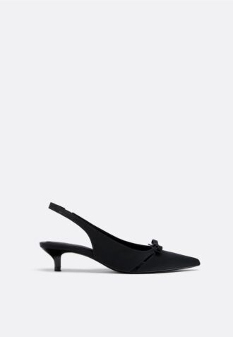 Cut-Out Kitten Heel Shoes