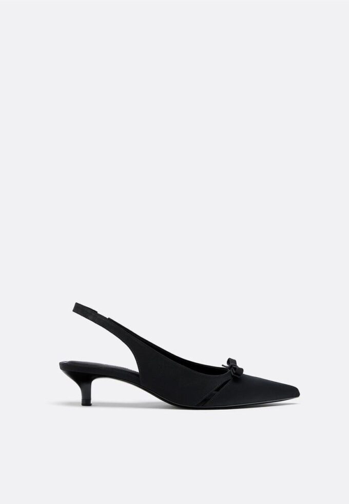 Cut-Out Kitten Heel Shoes