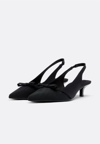 Cut-Out Kitten Heel Shoes