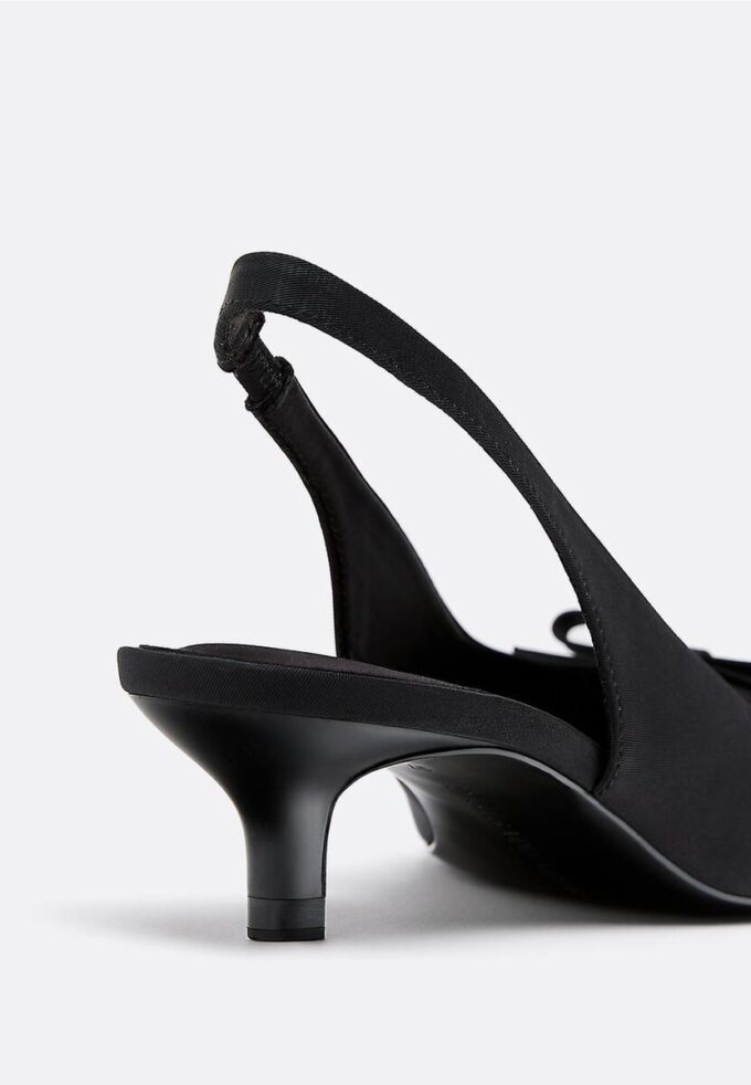 Cut-Out Kitten Heel Shoes