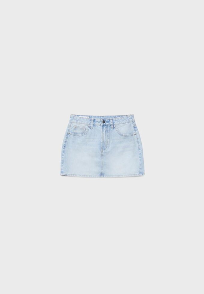 D60 Basic Denim Mini Skirt D60 Basic Denim Mini Skirt
