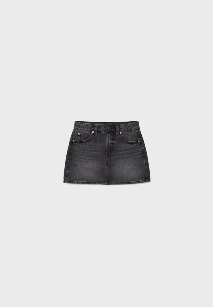 D60 Basic Denim Mini Skirt D60 Basic Denim Mini Skirt