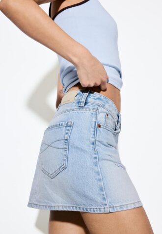 D60 Denim Mini Skirt