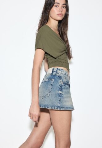 D62 Denim Skort