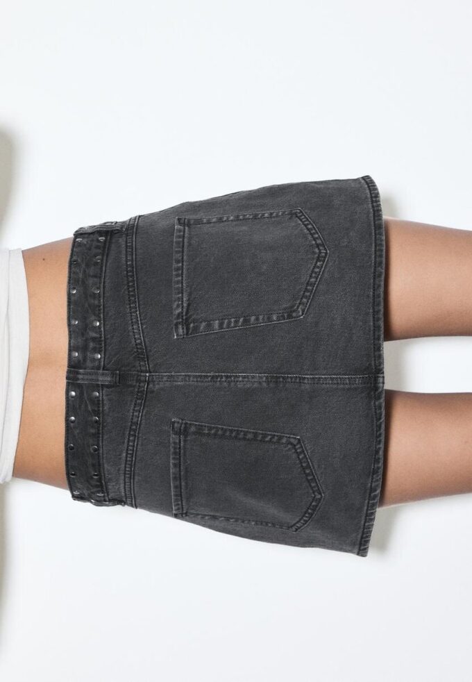 D62 Studded Denim Skort D62 Studded Denim Skort