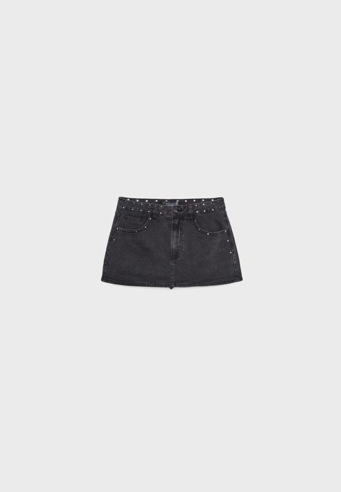 D62 Studded Denim Skort D62 Studded Denim Skort