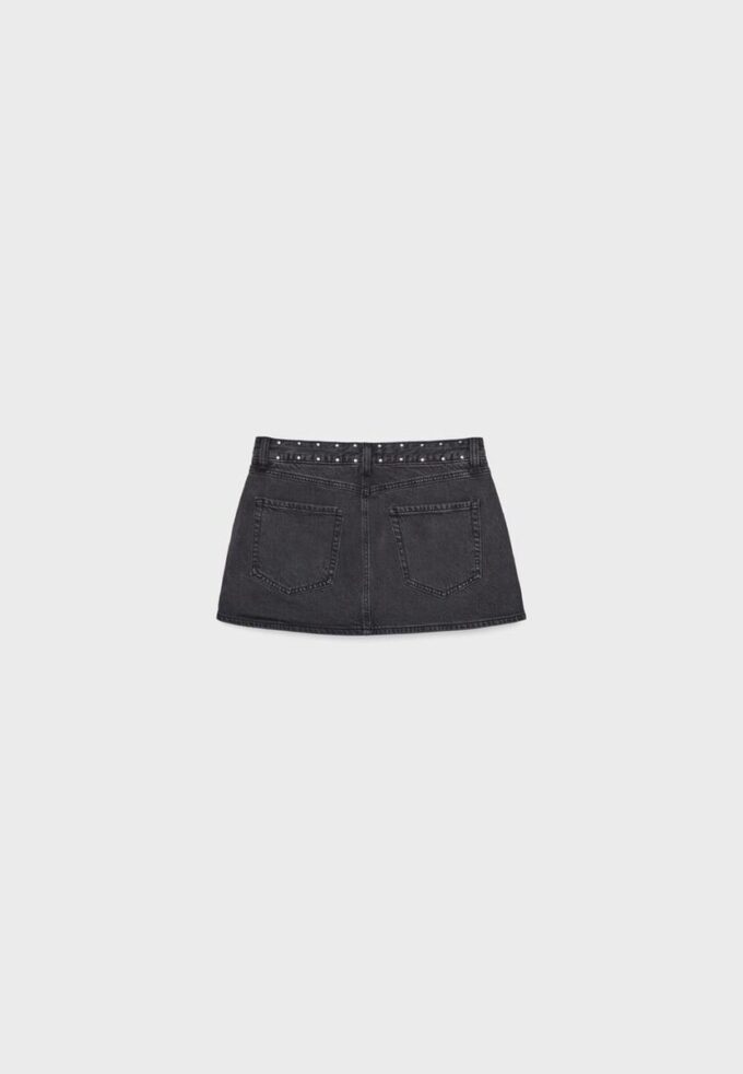 D62 Studded Denim Skort D62 Studded Denim Skort