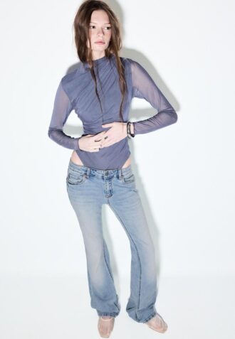 D67 Slim Fit Boot-Cut Jeans