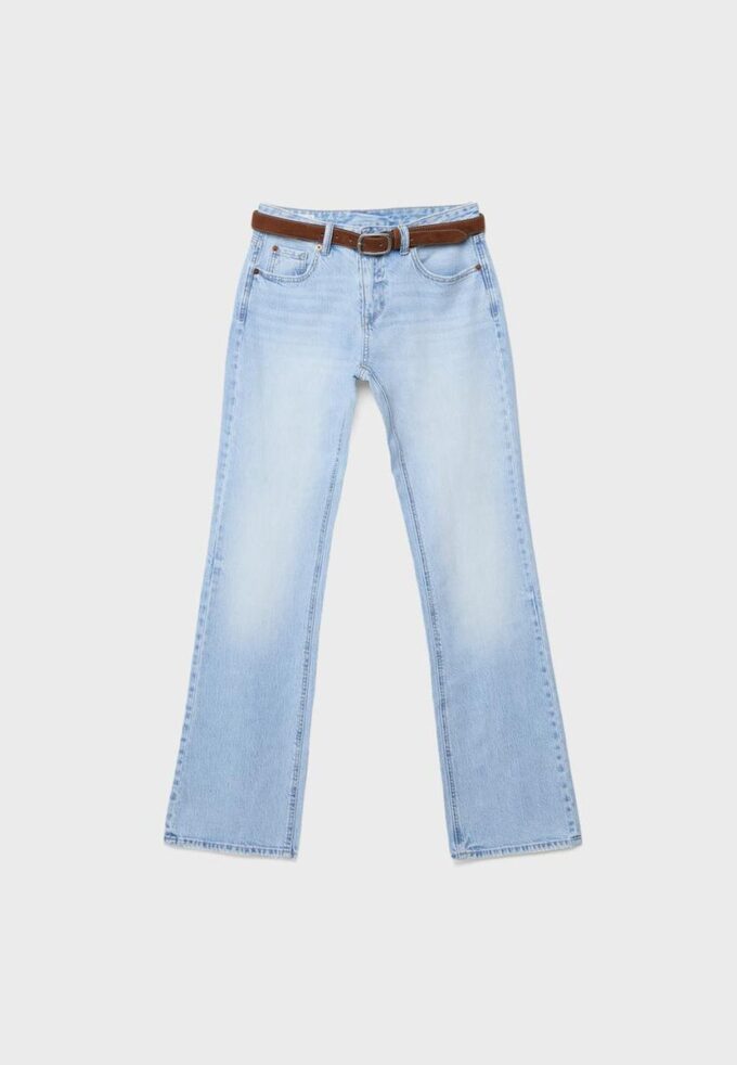 D68 Boot-Cut Jeans with Belt D68 Boot-Cut Jeans with Belt