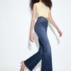 D74 Flared Jeans with Slit