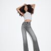 D74 Flared Jeans with Slit D74 Flared Jeans with Slit