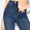 D74 Flared Jeans with Slit