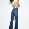 D74 Flared Jeans with Slit