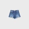 D75 Ripped Denim Shorts D75 Ripped Denim Shorts