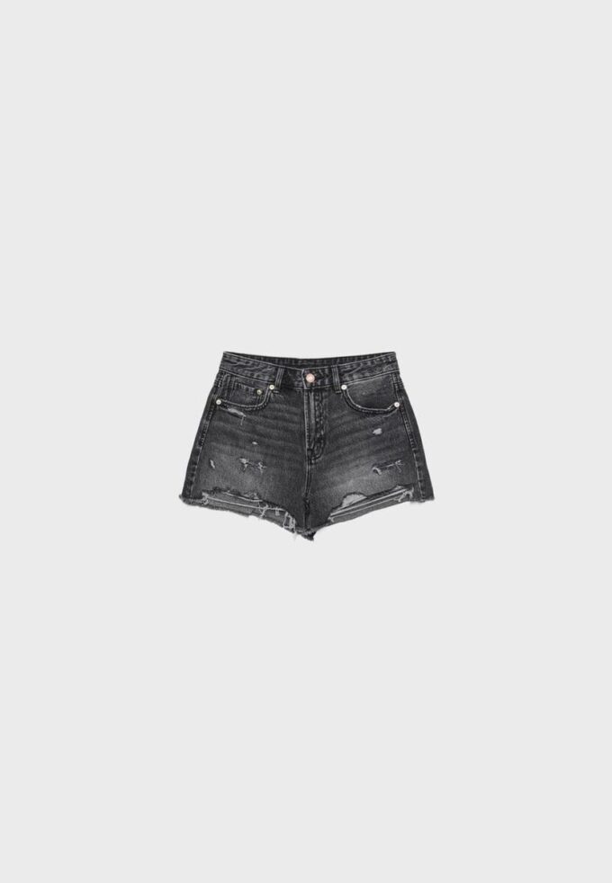 D75 Ripped Denim Shorts D75 Ripped Denim Shorts