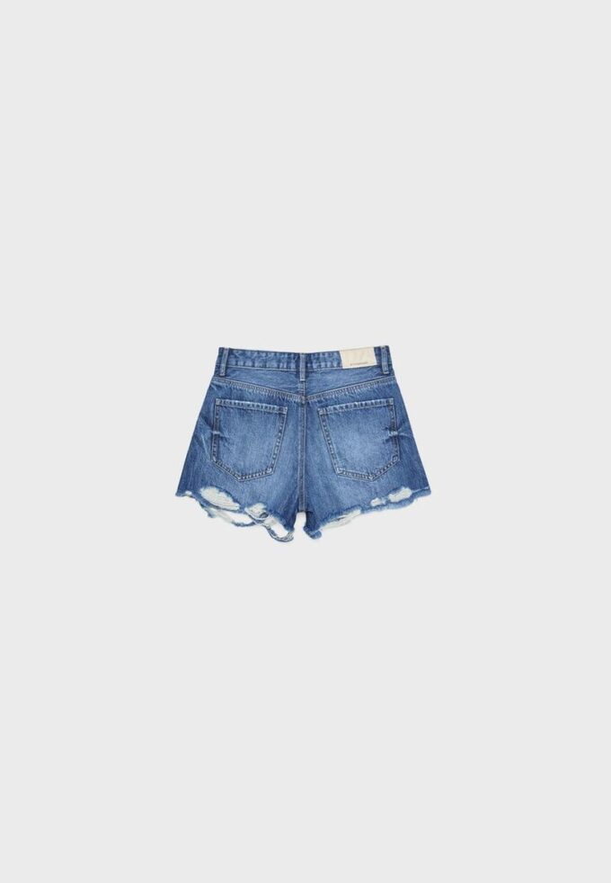 D75 Ripped Denim Shorts D75 Ripped Denim Shorts