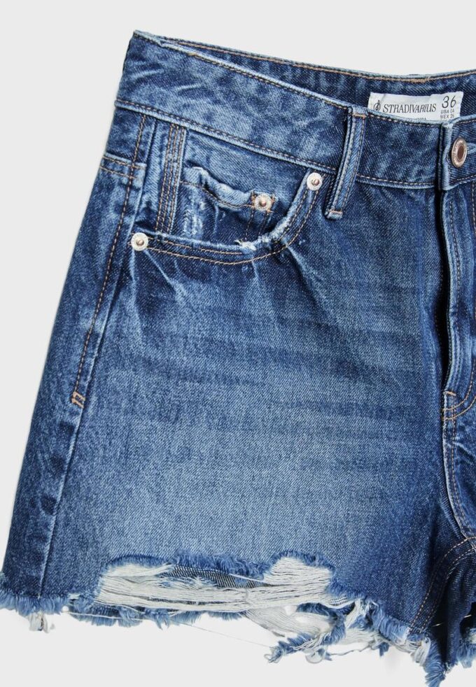 D75 Ripped Denim Shorts D75 Ripped Denim Shorts