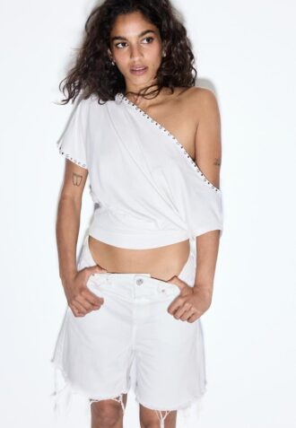 D93 Longline Denim Shorts