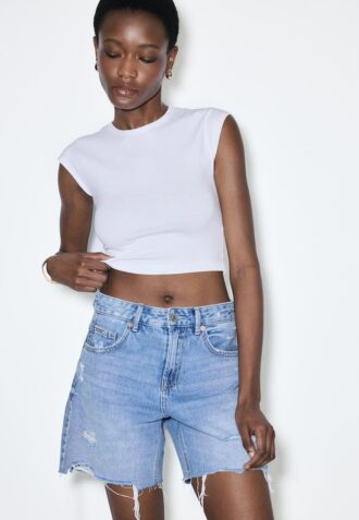 D93 Longline Denim Shorts