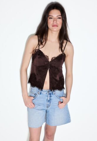 D93 Longline Denim Shorts