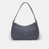 Denim Half-Moon Shoulder Bag