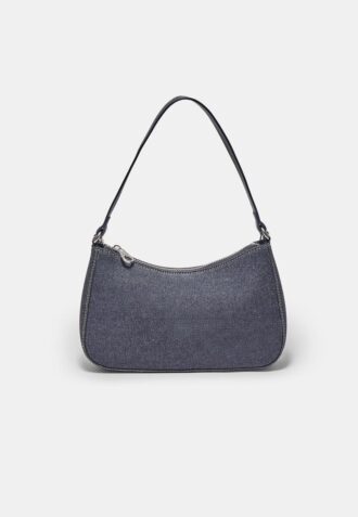 Denim Half-Moon Shoulder Bag