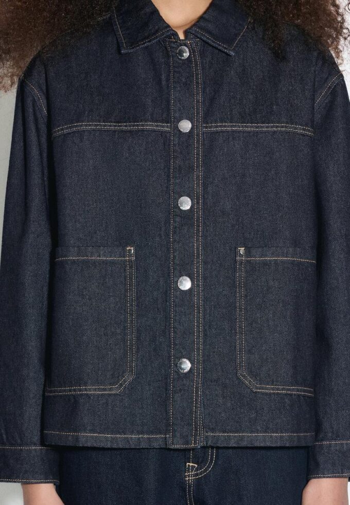 Denim Jacket with Pockets Denim Jacket with Pockets