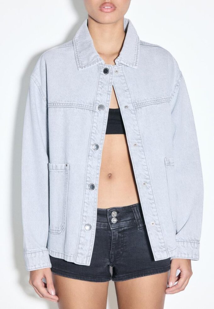Denim Jacket with Pockets Denim Jacket with Pockets