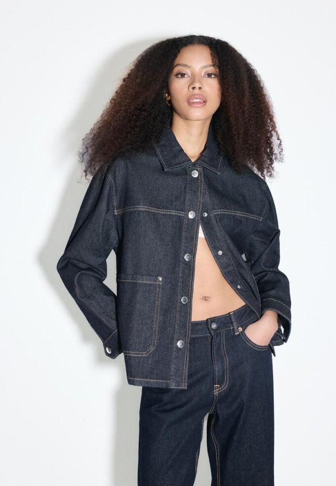 Denim Jacket with Pockets Denim Jacket with Pockets