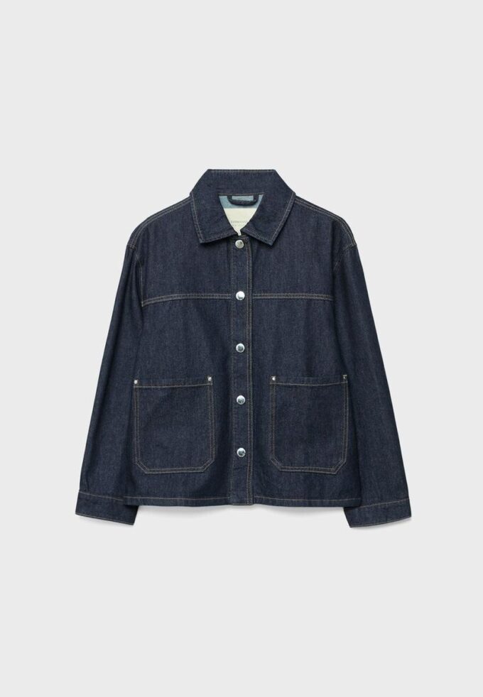 Denim Jacket with Pockets Denim Jacket with Pockets