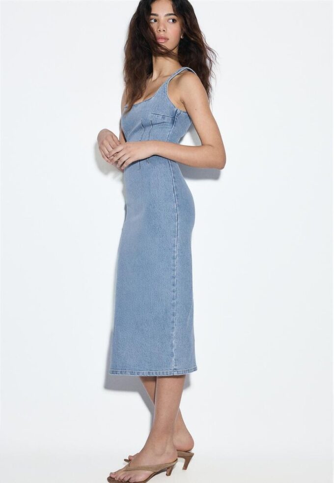 Denim Midi Dress