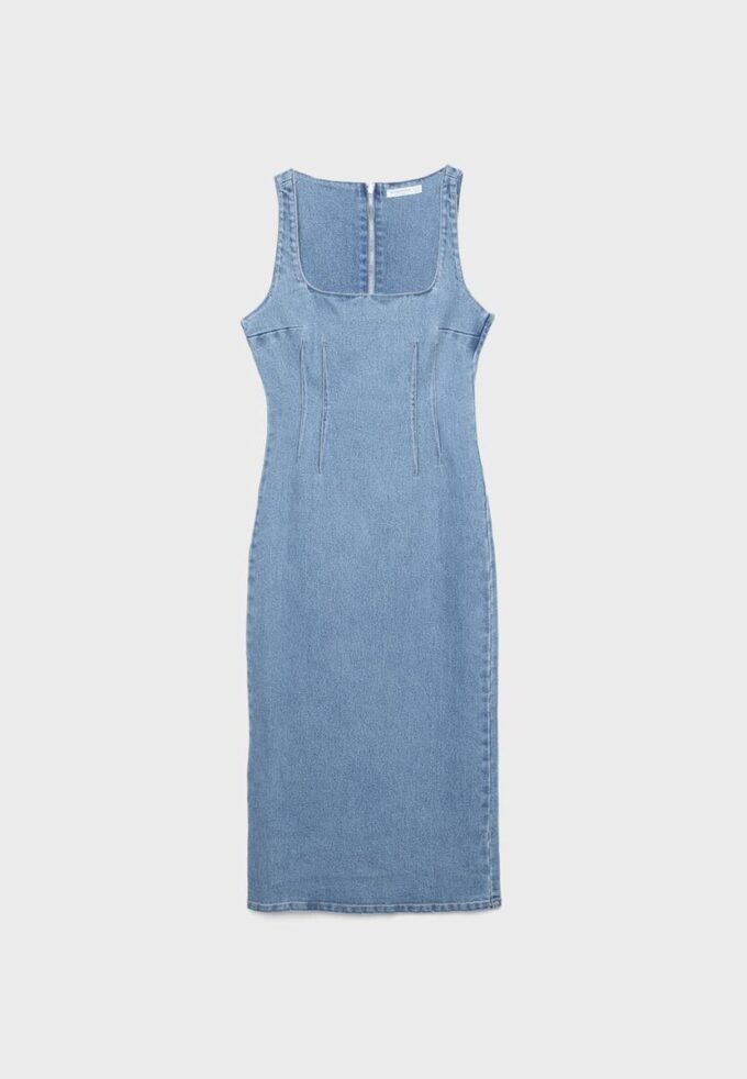 Denim Midi Dress