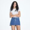 Denim Skort with Belt Denim Skort with Belt