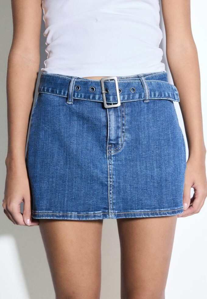 Denim Skort with Belt Denim Skort with Belt
