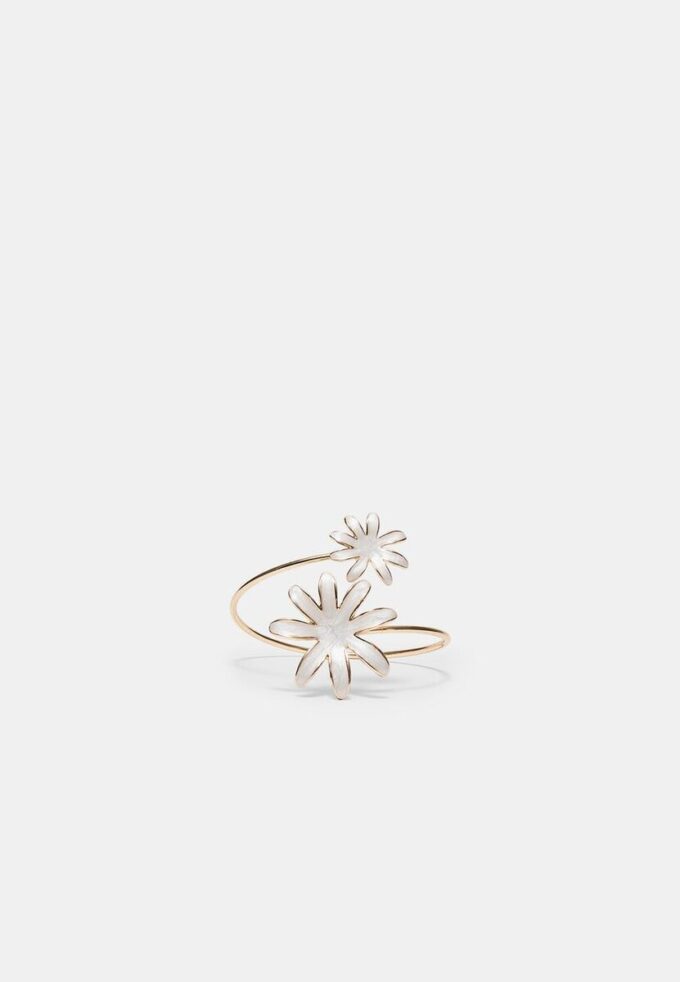 Double Flower Enamel Bracelet