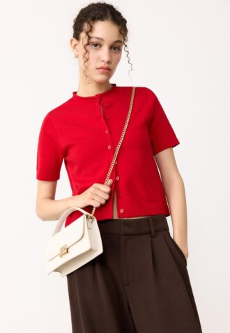 Double-Handle Crossbody Bag