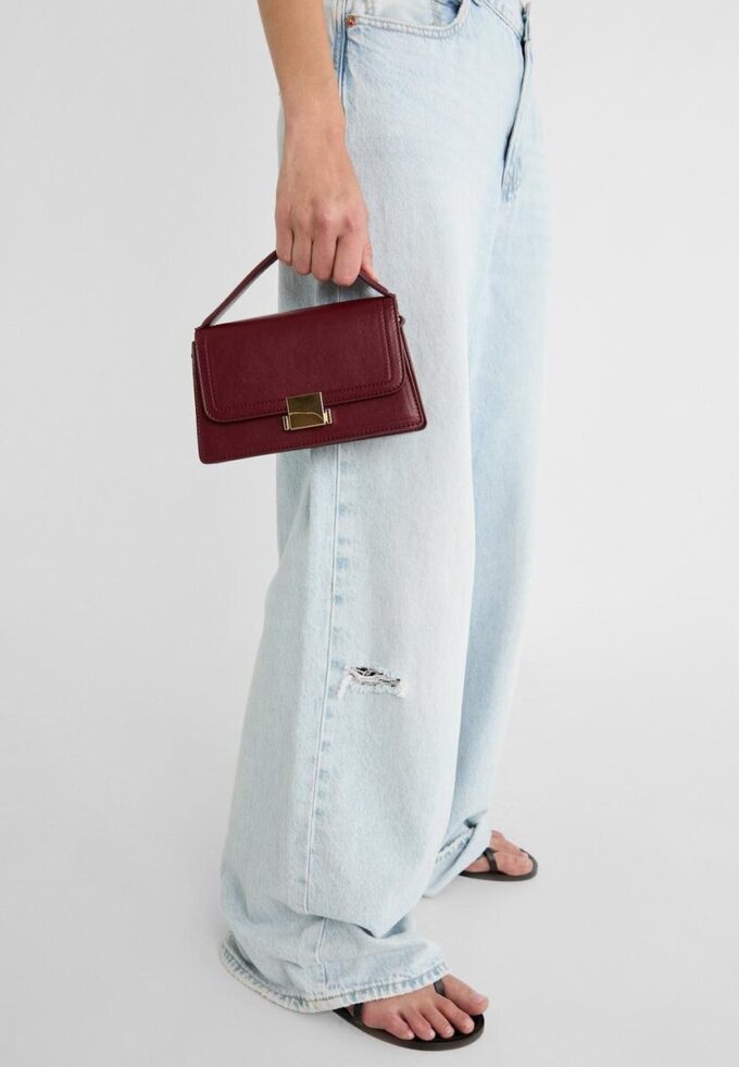 Double-Handle Crossbody Bag