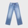 Double Metal Button Straight-Leg Jeans Double Metal Button Straight-Leg Jeans