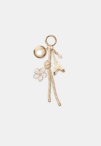Eiffel Tower and Macarons Charm Keyring