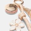 Eiffel Tower and Macarons Charm Keyring