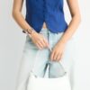 Elongated Eyelet Shoulder Bag