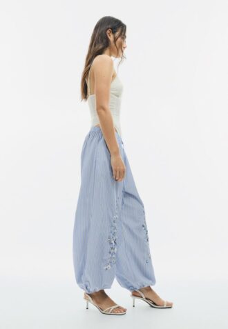 Embroidered Balloon Trousers
