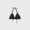Embroidered Flower Triangle Bikini Top Embroidered Flower Triangle Bikini Top