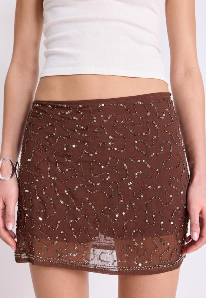 Embroidered Mini Skort Embroidered Mini Skort