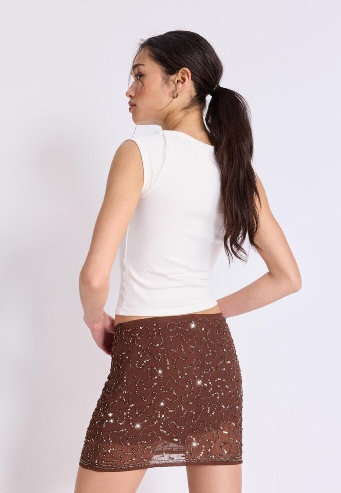 Embroidered Mini Skort Embroidered Mini Skort