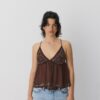 Embroidered Strappy Top