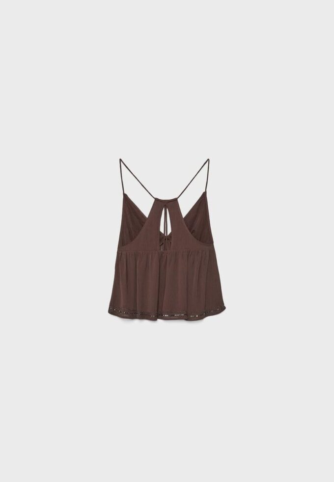Embroidered Strappy Top